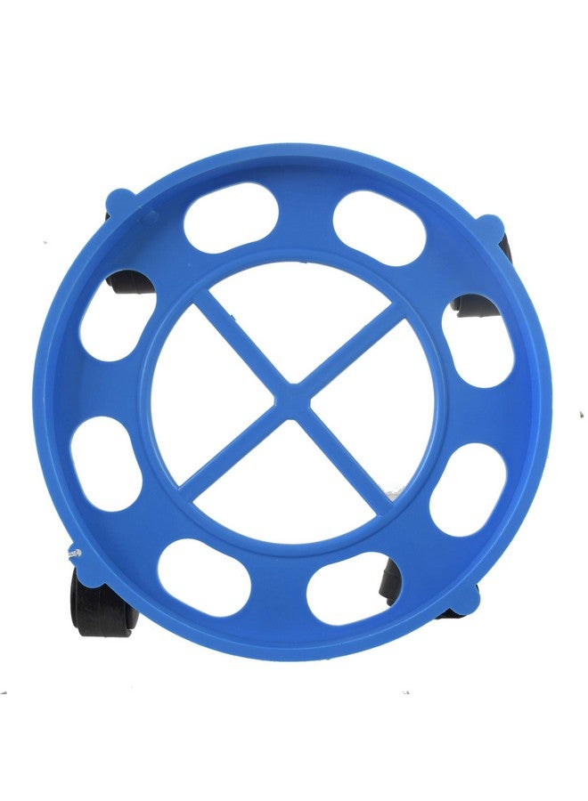 Kuber Industries عربة بلاستيكية قابلة للتحريك بسهولة من كوبر إندستريز مع عجلات (زرقاء) - KUBMARTK11177 - Image 3