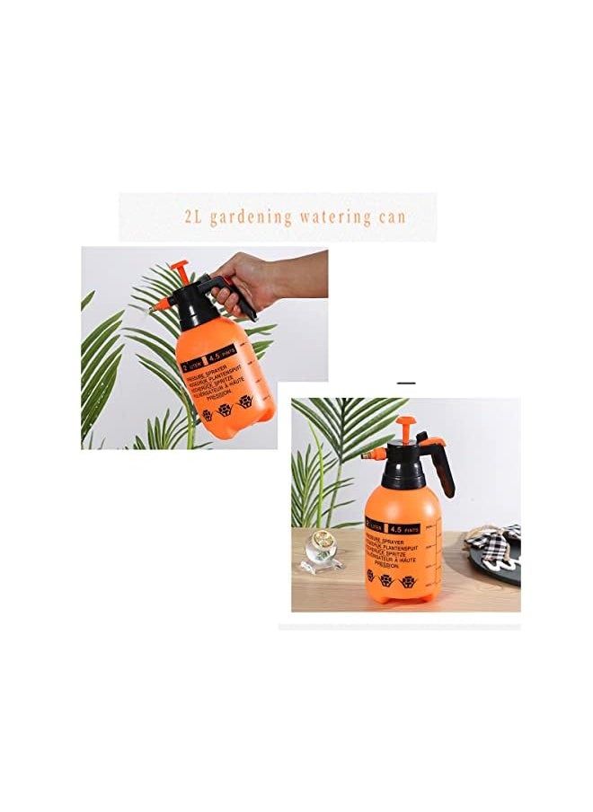 Generic - Sprayer Garden Pump Pressure Spray Bottle Lawn Sprayer Water Mister Spray Bottle For Plant Flowers Pesticides Fertilizers 2 Liter Orange Color 1 Pack - Image 1