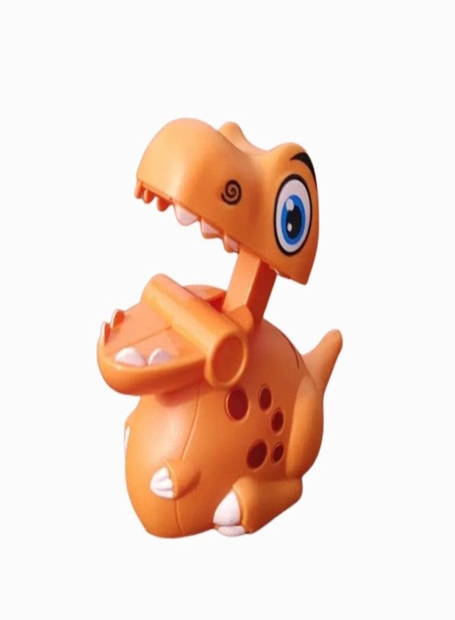 Fezeedi Kids Oramge Press and Go Vehicles Toy for 1, 2, 3 Year Old Boy & Girl | Baby and Toddlers Bath Toys | Press & Go Crawling Toys for Kids -Multicolor (Pack of 1) (Dinosaur) - Image 1