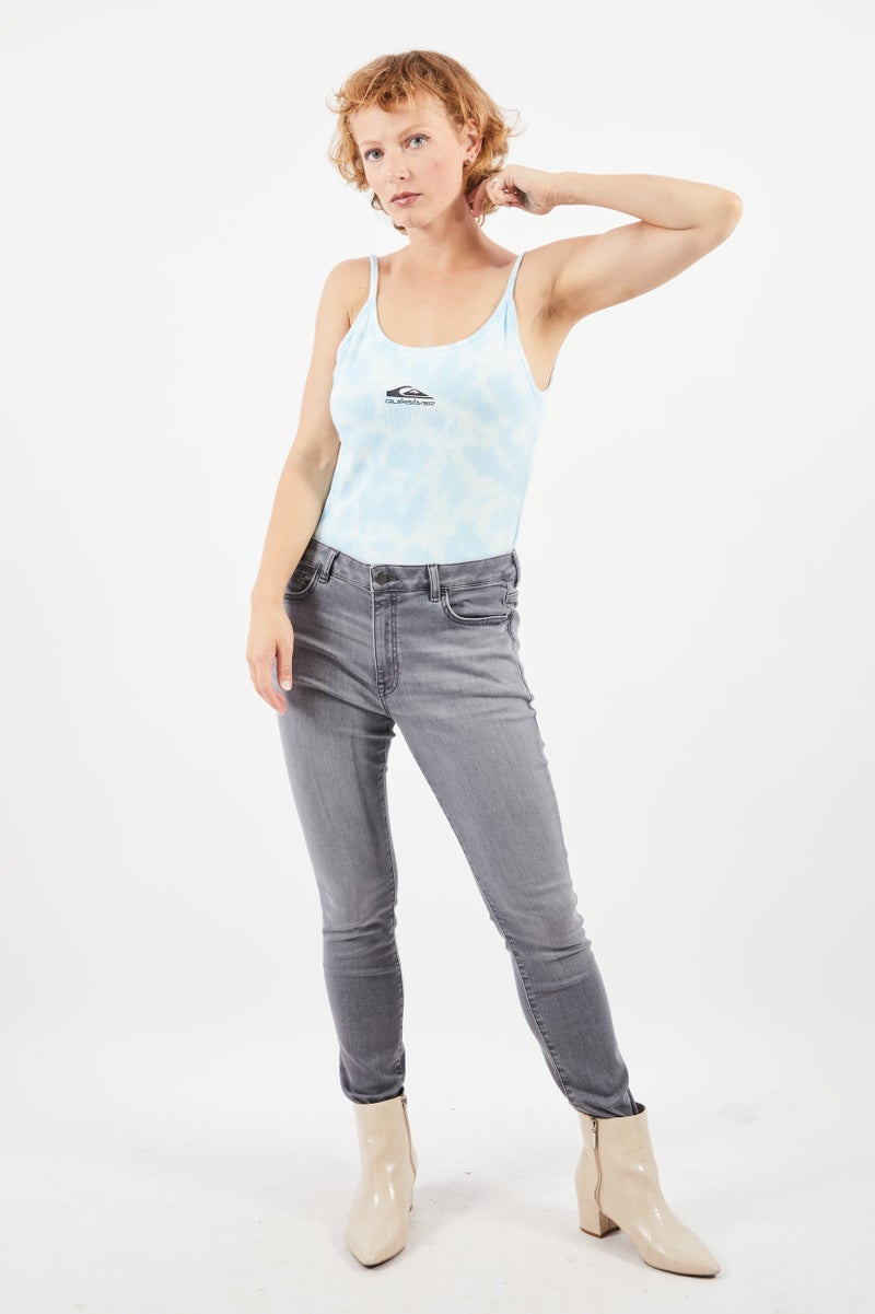 QUIKSILVER Women Round Neck Sleeveless Tie Dye Bodysuit, Multicolor - Image 4
