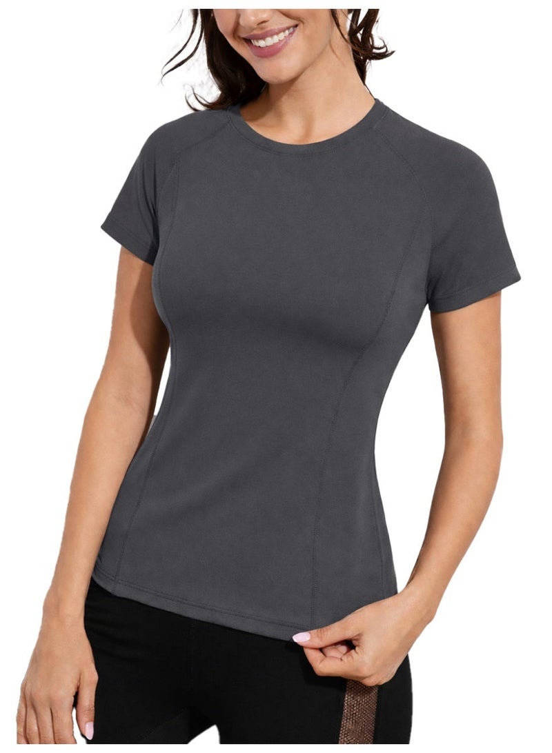 نايلتون تي شيرت رياضي - توب رياضي نص كم ورقبة دائرية - Image 1