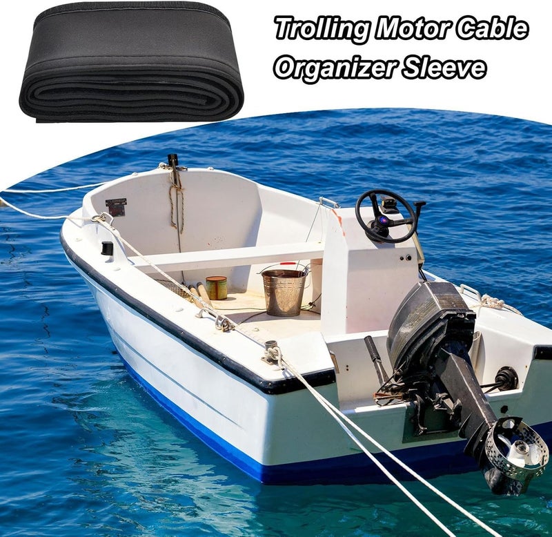 Boat Cable Organizer Sleeve - 60 Inch Neoprene Waterproof Cable Organizer, Flexible Protective Cover Anti Marine Wiring Solution Durable Design, Boat Accessory | Fishing Boating Sea - Image 2