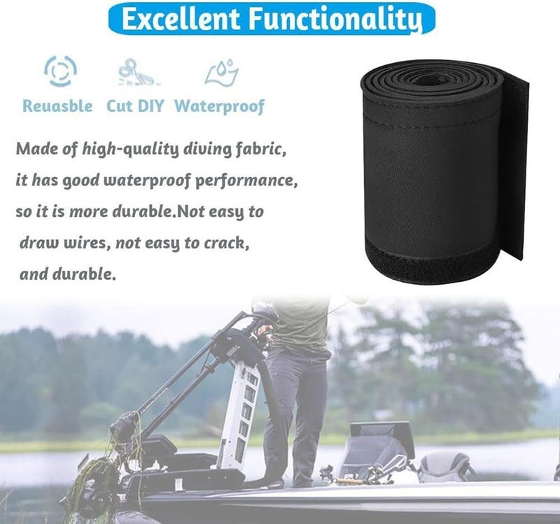 Boat Cable Organizer Sleeve - 60 Inch Neoprene Waterproof Cable Organizer, Flexible Protective Cover Anti Marine Wiring Solution Durable Design, Boat Accessory | Fishing Boating Sea - Image 4