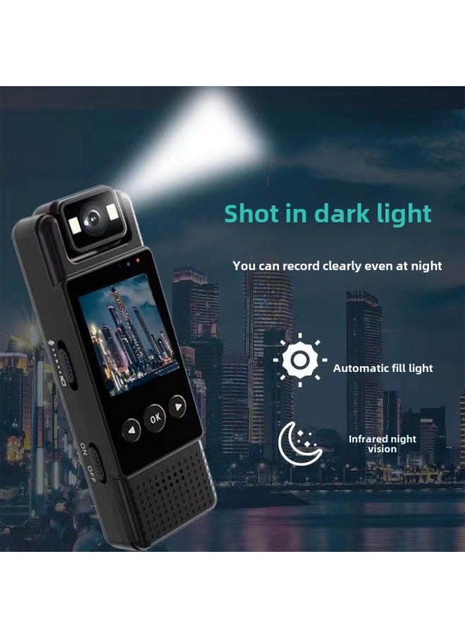Generic Pocket-worn Camera Chest Fixed Sports Camera Riding Law Enforcement Recorder Wifi Audio Recorder-Body Color:4k Wifi Version With Screen + 32g High-speed Memory Card, Free Cycling Stand  - Image 3