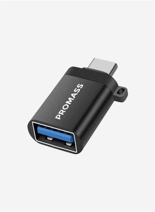 PROMASS Original adapter cable for charging and transferring data, Type C to USB, black color - Image 1