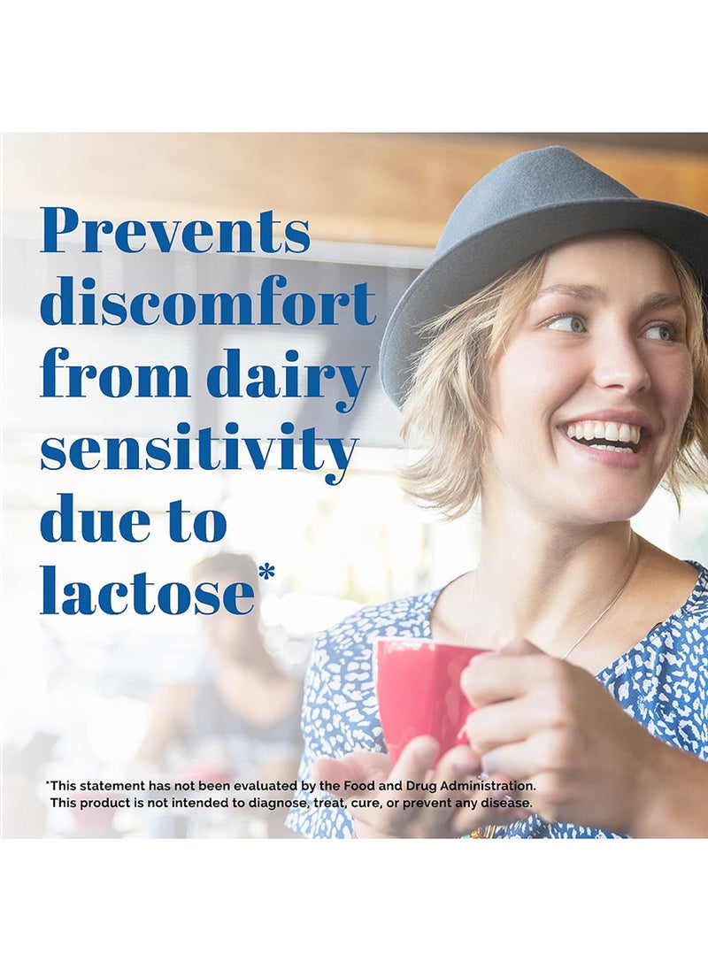 Relief Caplets Lactase Enzyme To Prevent Gas Bloating And Diarrhea Due To Lactose Sensitivity Supplements 60 Packs Of 1Ct