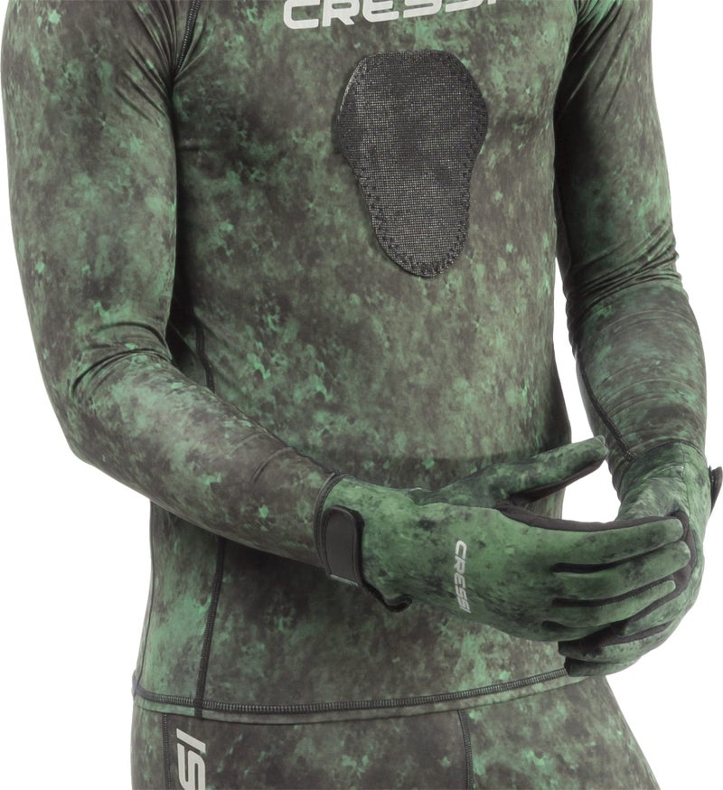 Cressi Hunter Gloves, Camo Green, 2 mm, S - Image 2