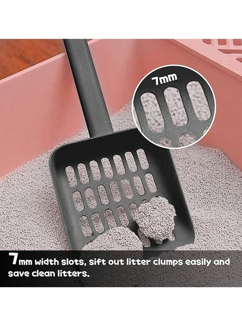 Excefore - Cat Litter Scooper with Caddy Holder, Cat Scooper for Litter Box with Stand, A Nice Addition to cat Litter Tray and Box, Store cat Pooper Scooper When not in use, Modern, Durable and Cute - Image 1