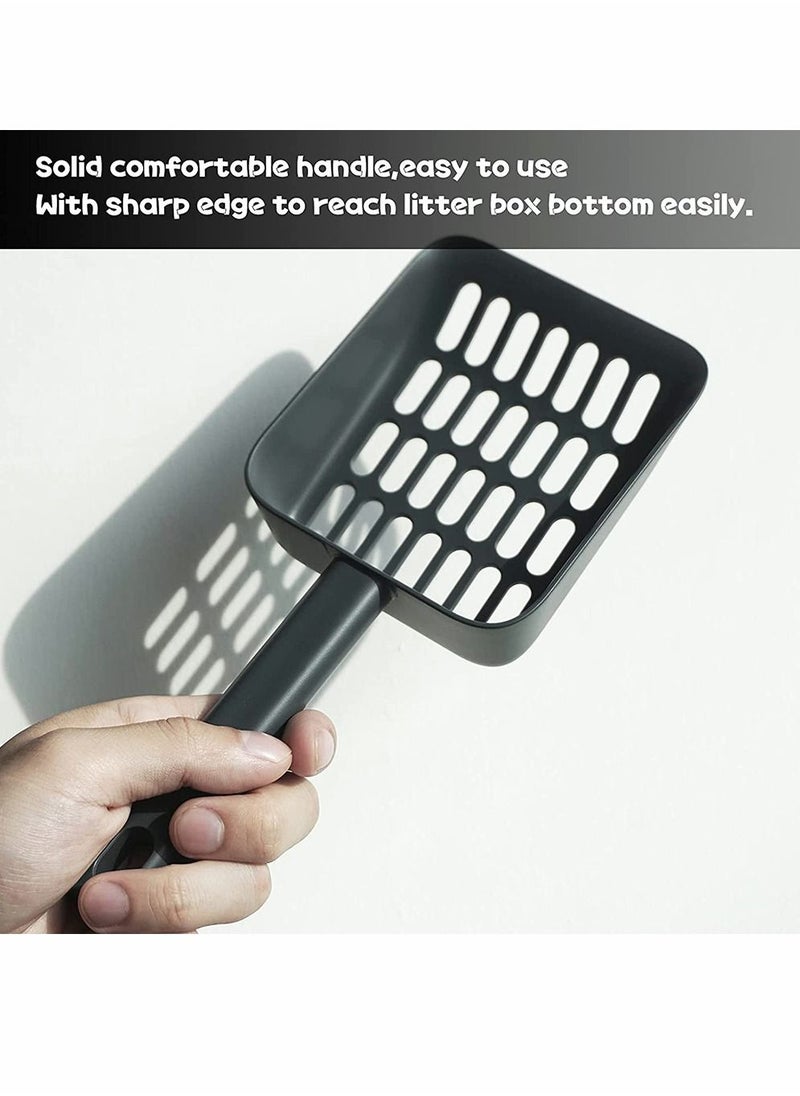 Excefore - Cat Litter Scooper with Caddy Holder, Cat Scooper for Litter Box with Stand, A Nice Addition to cat Litter Tray and Box, Store cat Pooper Scooper When not in use, Modern, Durable and Cute - Image 1