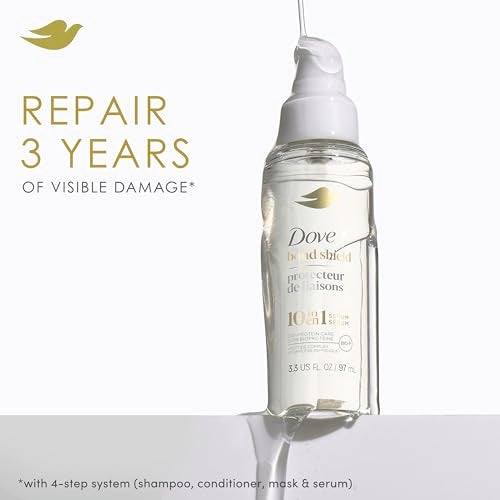Dove Serum Bond Strength for Chemically Damaged Hair with Bio-Protein Care Technology and Peptide Complex 3.3 Fl Oz - Image 2