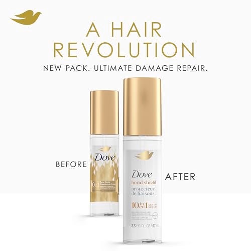 Dove Serum Bond Strength for Chemically Damaged Hair with Bio-Protein Care Technology and Peptide Complex 3.3 Fl Oz - Image 3