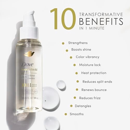 Dove Serum Bond Strength for Chemically Damaged Hair with Bio-Protein Care Technology and Peptide Complex 3.3 Fl Oz - Image 4