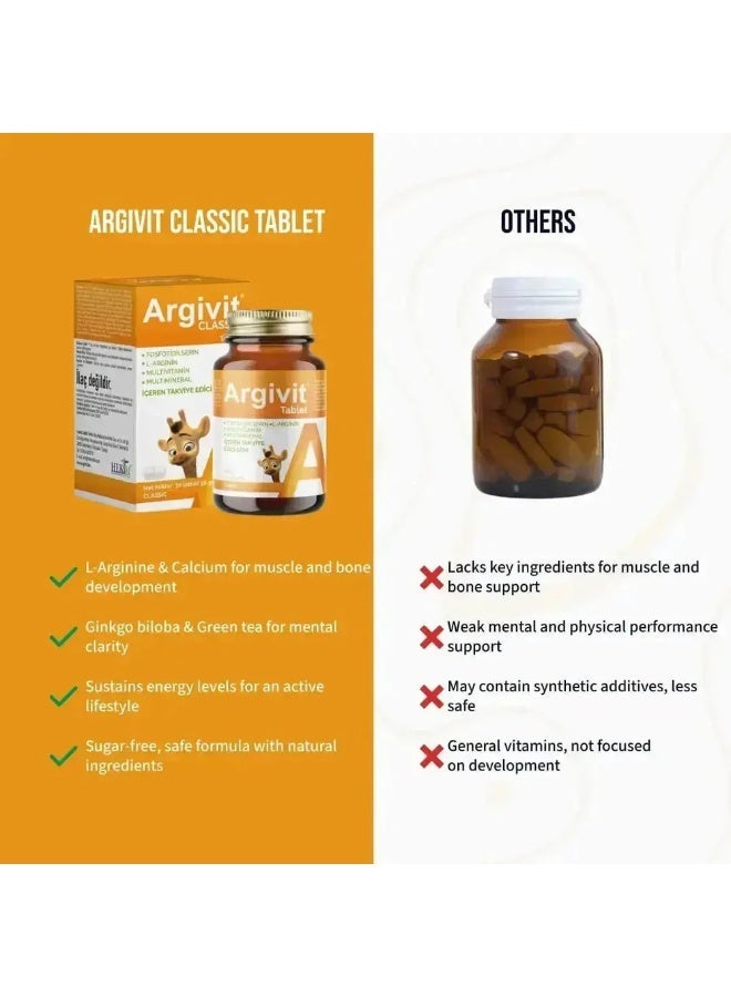 Argivit Classic Tablets 30s – 3 Pieces Offer | Kids Daily Nutrition Supplement - Image 4