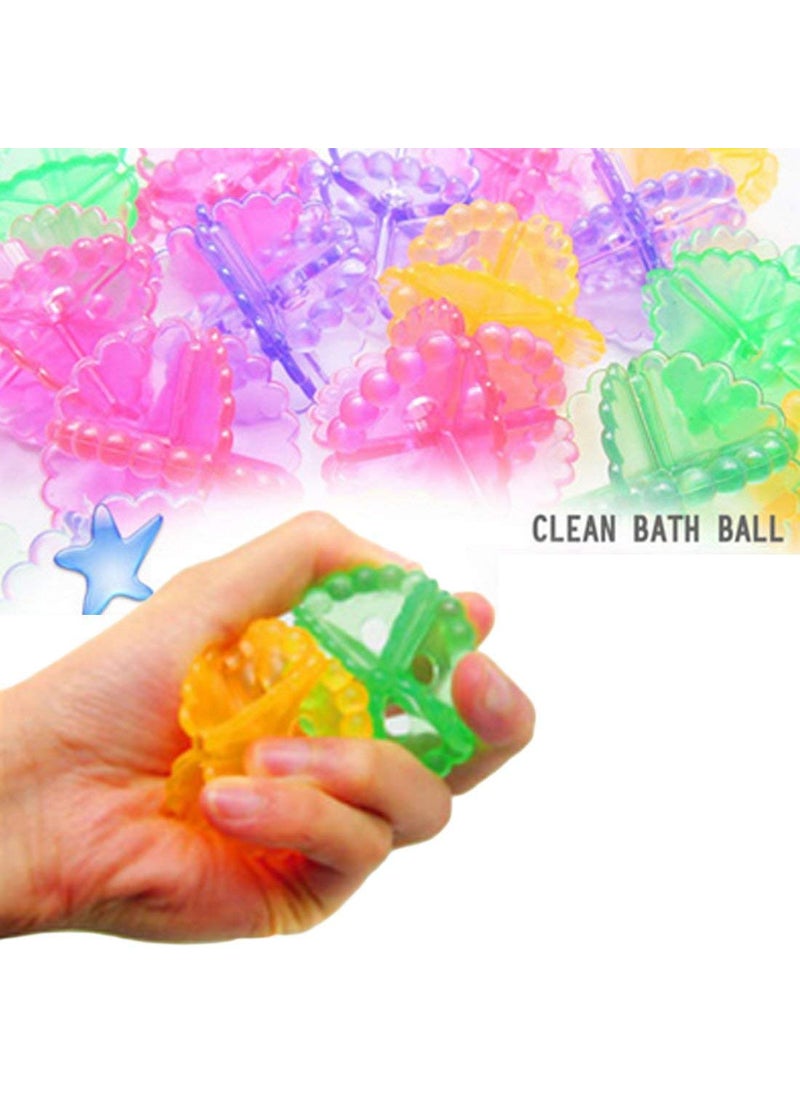 DHYANI DHYANI Basket 4Pc Multicolour Washing Machine Cloth Cleaning Laundry Dryer Washing Ball  - Image 2