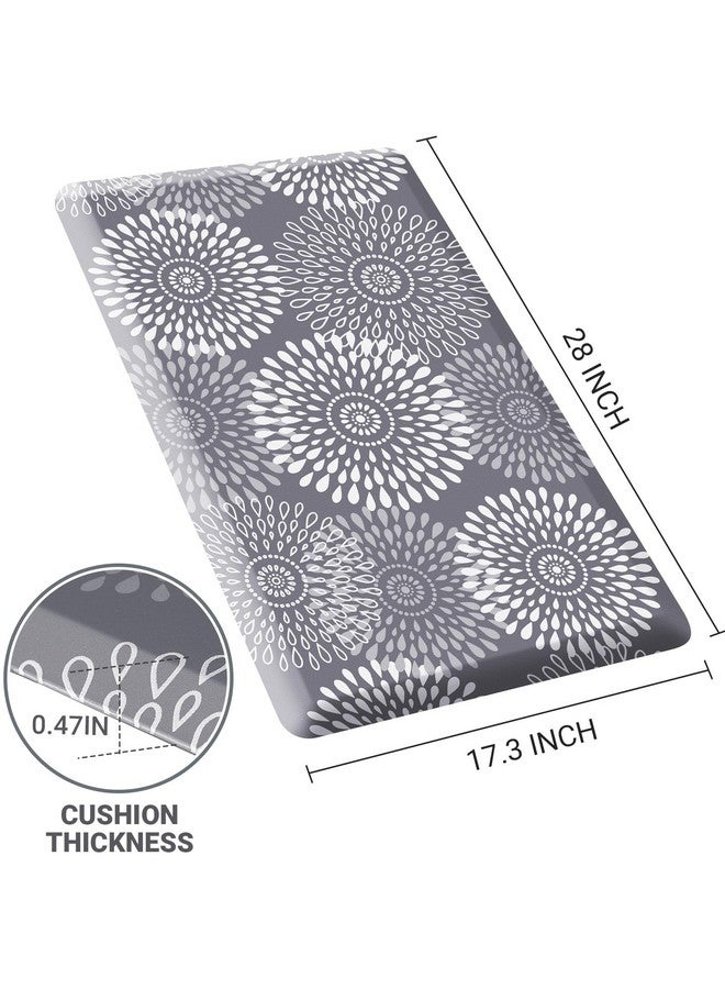 LuxStep LuxStep Kitchen Mat Waterproof Kitchen Rugs for Floor Cushioned Anti-Fatigue Mat Non-Slip Standing Desk Mat Comfort Floor Mats for House Sink Office 17.3" x 28" Grey - Image 2