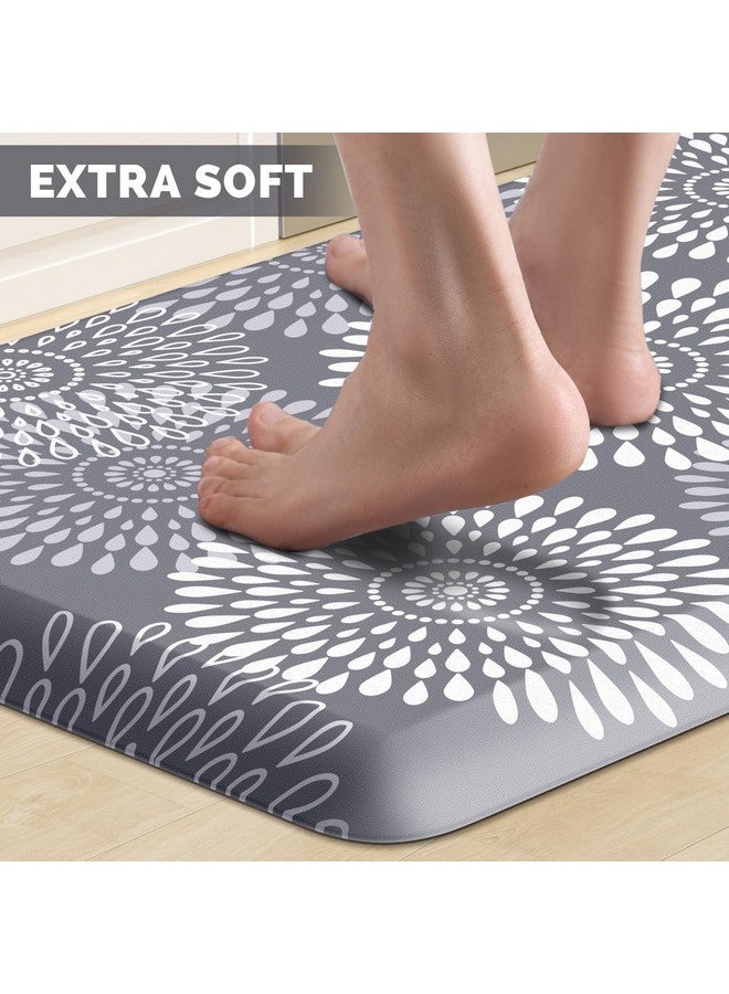 LuxStep LuxStep Kitchen Mat Waterproof Kitchen Rugs for Floor Cushioned Anti-Fatigue Mat Non-Slip Standing Desk Mat Comfort Floor Mats for House Sink Office 17.3" x 28" Grey - Image 3