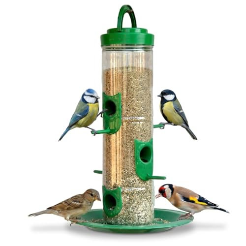 SpikeZone Hanging Food Feeder for Outdoor & Garden, Large Bird Feeder for Balcony | 900 Capacity I Premium Hard Plastic Weatherproof (Pack of 1 Pcs) (1) - Image 1