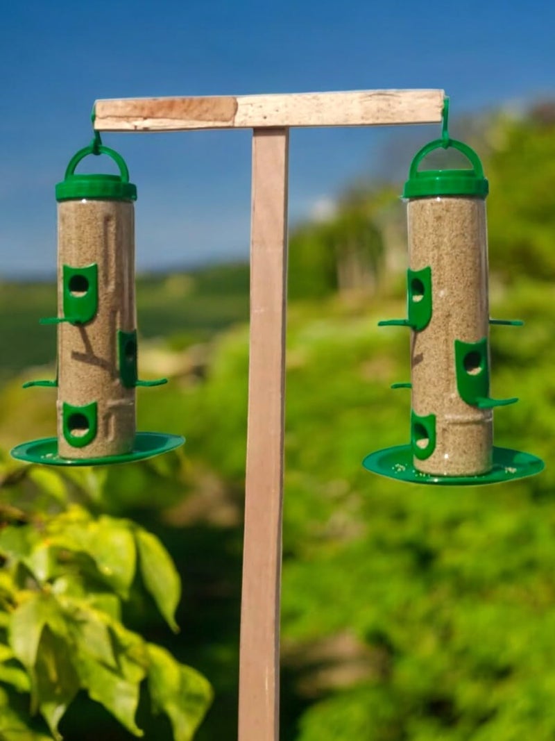 SpikeZone Hanging Food Feeder for Outdoor & Garden, Large Bird Feeder for Balcony | 900 Capacity I Premium Hard Plastic Weatherproof (Pack of 1 Pcs) (1) - Image 5