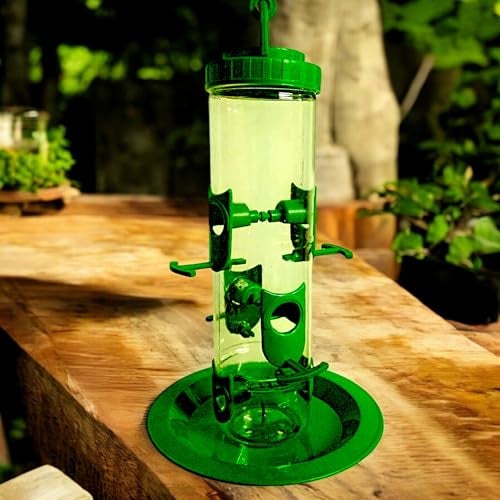 SpikeZone Hanging Food Feeder for Outdoor & Garden, Large Bird Feeder for Balcony | 900 Capacity I Premium Hard Plastic Weatherproof (Pack of 1 Pcs) (1) - Image 3