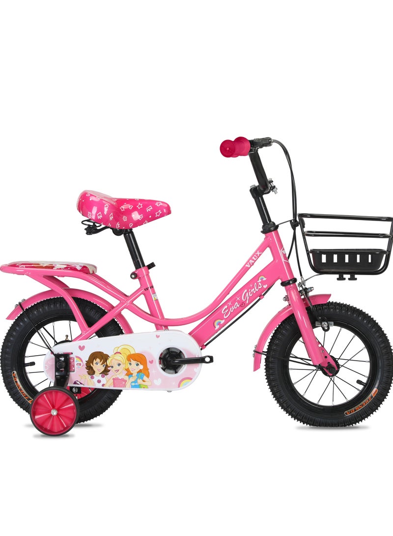 Vaux Vaux  - Eva 12" Girls Bike - Dark Pink - Image 1