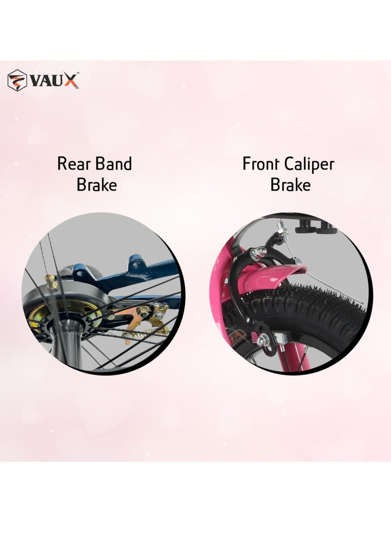 Vaux Vaux  - Eva 12" Girls Bike - Dark Pink - Image 2