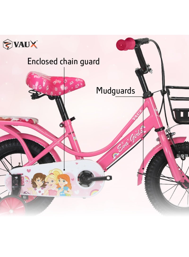 Vaux Vaux  - Eva 12" Girls Bike - Dark Pink - Image 3