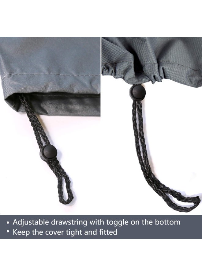 3-Piece Outdoor Veranda Patio Garden Furniture Cover Set with 600D Durable and Water Resistant Fabric - Image 5