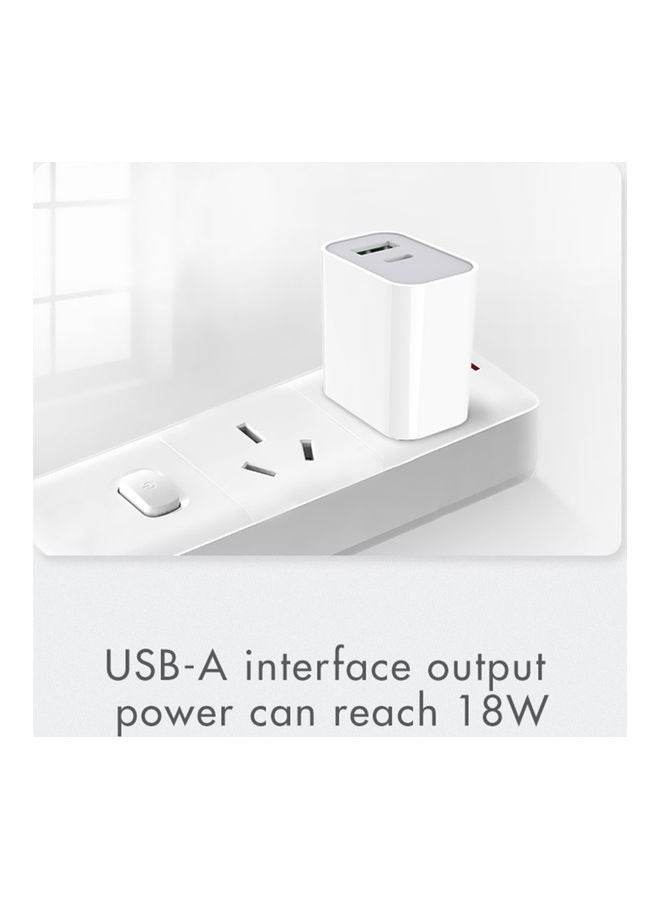 نيبمينينت M-3 20W Dual Output Quick Charging Power Adapter White - Image 5