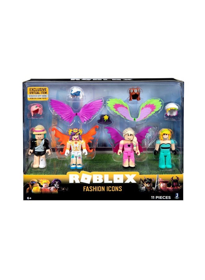 ROBLOX Celebrity Collection - Fashion Icons Four Figure Pack [Includes Exclusive Virtual Item] - Image 2