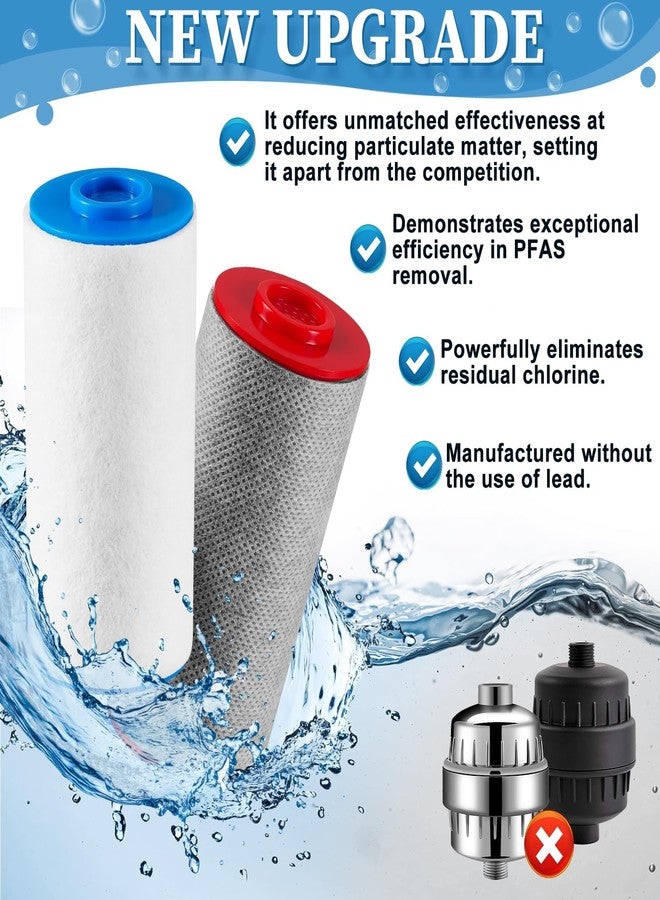 TTQ Replacement Cartridges Full Set Compatible with Weddell Duo Shower Filter,Shower Filter Cartridges to Reduces Impurities,Keep Healthy Shower Water for Skin & Hair(1R+3B) - Image 3