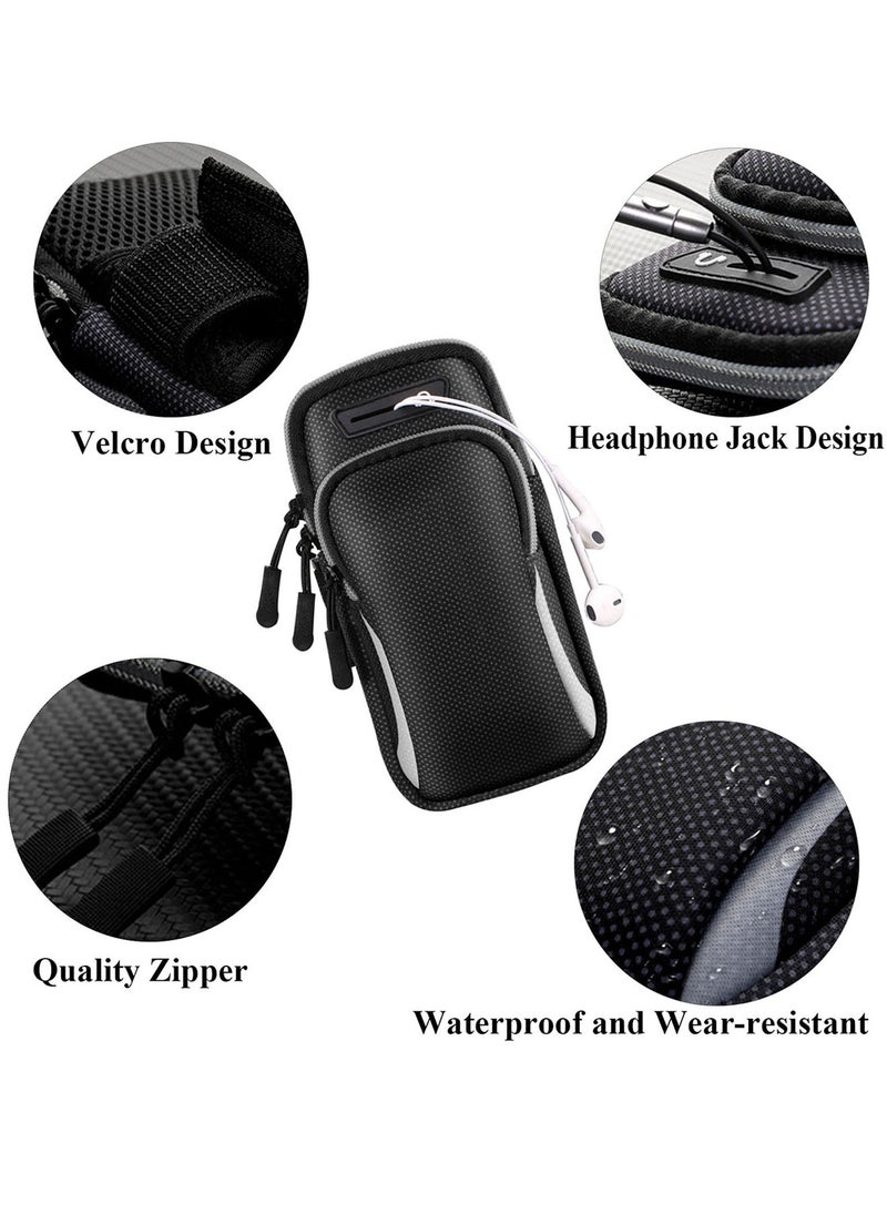 Qiccijoo - Qiccijoo Running Armband Phone Holder for Running Phone Arm Bands for Running Sports Phone Holder with Adjustable Band for iPhone 13 Pro Max 12 11 Xs Xr 8 7 Galaxy S20 S10 S9 S8 and Note 20 Ultra - Image 1