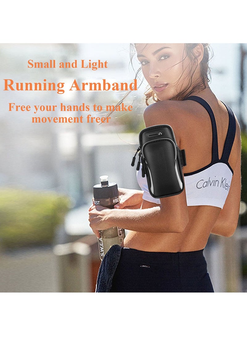 Qiccijoo - Qiccijoo Running Armband Phone Holder for Running Phone Arm Bands for Running Sports Phone Holder with Adjustable Band for iPhone 13 Pro Max 12 11 Xs Xr 8 7 Galaxy S20 S10 S9 S8 and Note 20 Ultra - Image 1