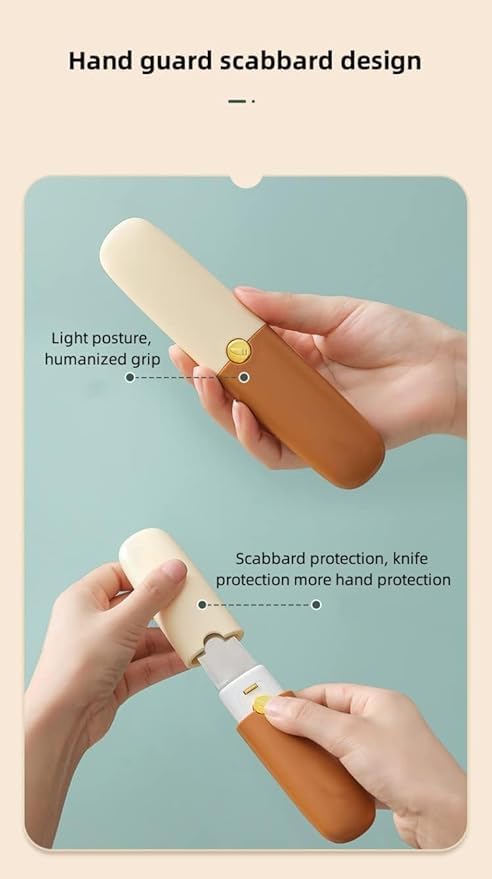 LEKORED Knife Kitchen Knife Potato Peeler with Knife Stainless Steel 2 in 1 Knife and Peeler for Kitchen Travel Knife with case Stainless Steel Bled Multicolor Pack of 1 - Image 4