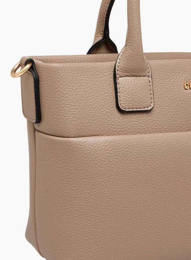 سيليست Textured Tote Bag with Bow