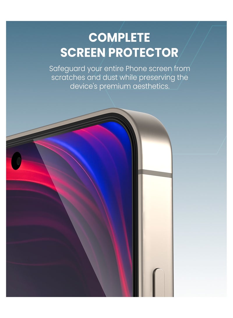 Moxedo Ultra Shield Tempered Glass Screen Protector HD Clear 9H Hardness Full Coverage with Auto-Align Easy Applicator for Samsung Galaxy S24 Plus - Image 2