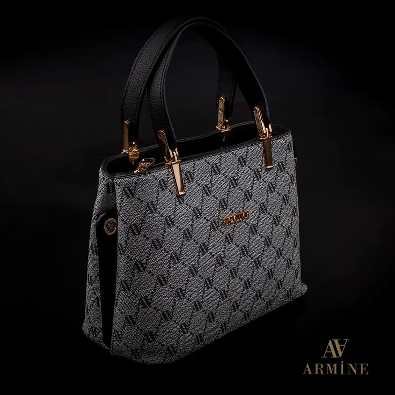 ARMINE Grey Dotted Classic Women's Handbag