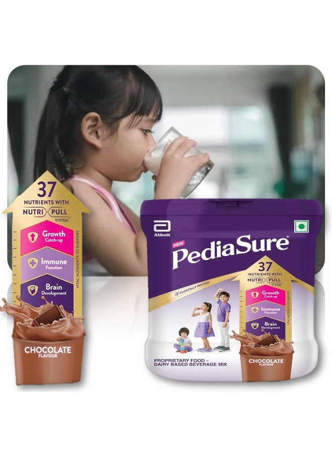 بدياشور مسحوق مشروب "بيدياشور" (Pediasure) الغذائي، نكهة الشوكولاتة، 400 جم - تركيبة غذائية مُصممة علمياً لدعم نمو الأطفال. - Image 1