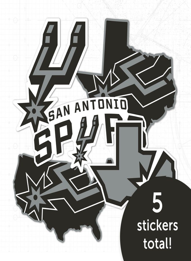 Desert Cactus San Antonio Spurs Sticker NBA Officially Licensed Sticker Vinyl Decal Laptop Water Bottle Car Scrapbook (Type 2-3) - Image 5