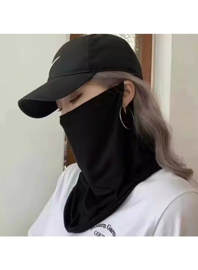 Sun Protection Mask Outdoor Breathable Elastic Face & Neck Coverage Scarf for Women