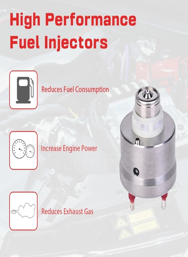 RLP Fuel Injectors Set of 2 Compatible with Buick Roadmaster Cadillac Brougham Blazer Suburban Tahoe GMC Yukon Isuzu Oldsmobile V8 5.7L Replace# 17111864 17112494 - Image 3
