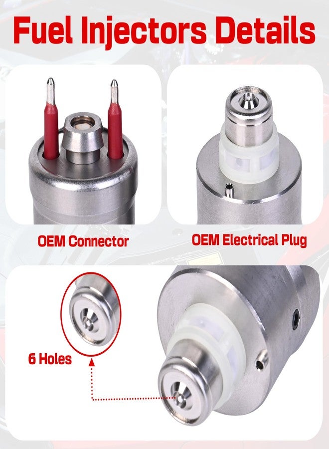 RLP Fuel Injectors Set of 2 Compatible with Buick Roadmaster Cadillac Brougham Blazer Suburban Tahoe GMC Yukon Isuzu Oldsmobile V8 5.7L Replace# 17111864 17112494 - Image 4