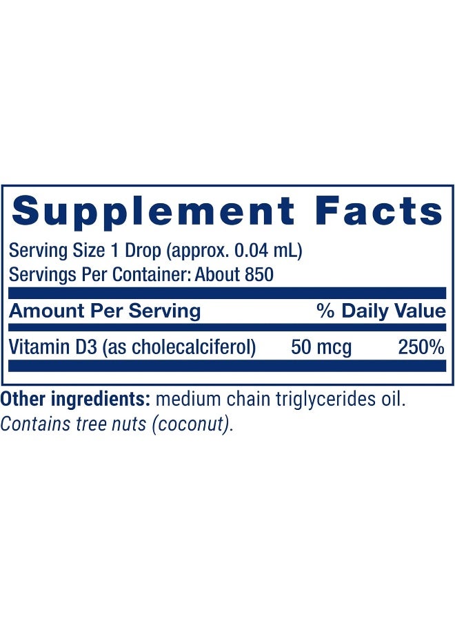 Life Extension Liquid Vitamin D3 50 mcg for Adults - Image 4