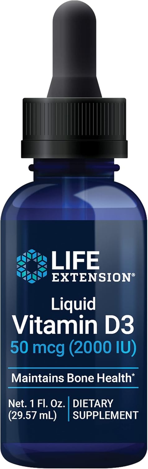 Life Extension Liquid Vitamin D3 50 mcg for Adults - Image 1