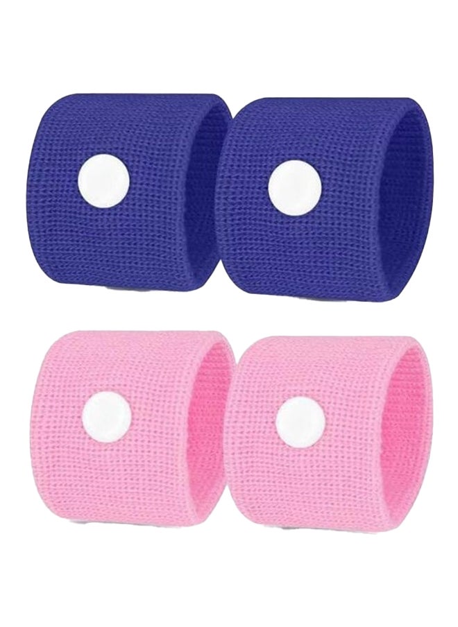 Gonice 4 Piece Baby Motion Travel Sickness Relief Wristbands Pink And Blue  - Image 1