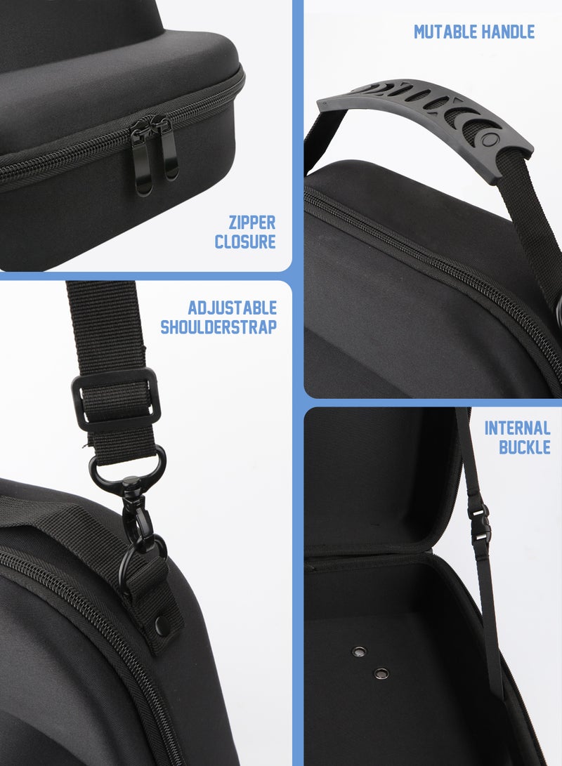 HomarKet Hard Hat Case for Baseball Caps - Cap Storage for Baseball Caps with Carrying Handle & Shoulder Strap - This Organizer Holder Protects up to 6 Hats - Perfect for Traveling & At-Home Storage - Image 3