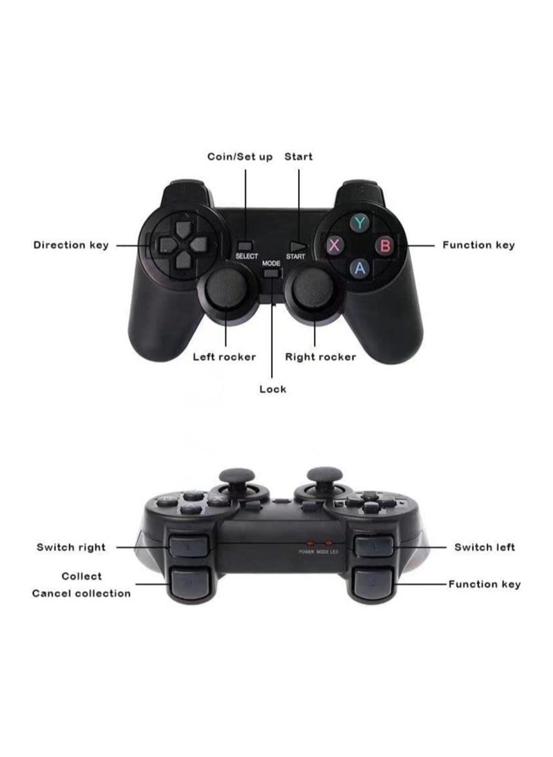ELTRAZONE - Classic M8 Game Stick 4K Game Console with Two 2.4G Wireless Gamepads Dual Players HDMI Output Built in 3500 Classic Games Compatible with Android TV/PC/Laptop/Projector - Image 1