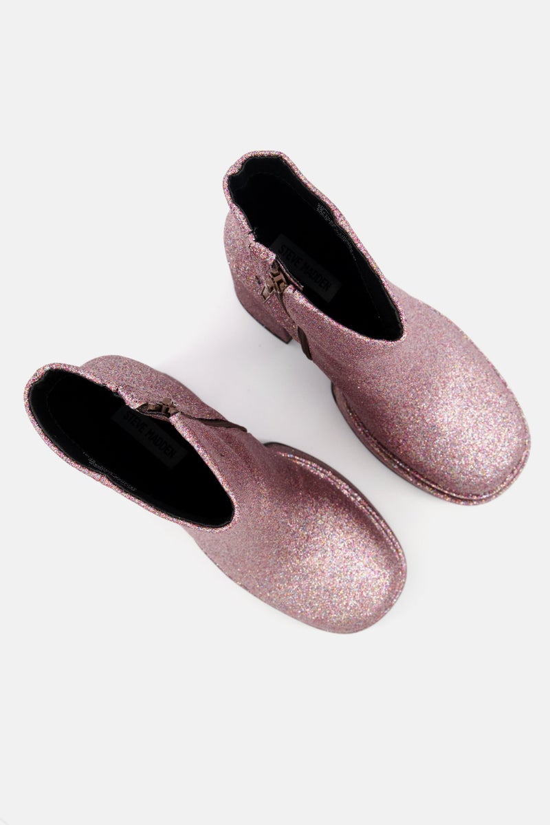 STEVE MADDEN Women Metallic Ankle Boots, Pink - Image 4