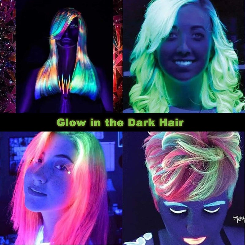 CICINY UV LED Black Light Bulbs 2 Pack, A19 E26 8W Blacklight Bulb for Glow in The Dark, UVA Level 385-400nm, Blacklight Light Bulbs for Parties Body Paint Fluorescent Poster Pet Stains - Image 5