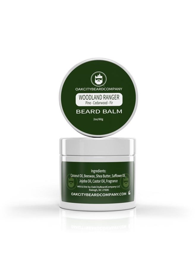 Oak City Beard Company - OakCityBeardCo. - Woodland Ranger - 2 Ounce - Beard Balm - Pine - Cedarwood - Fir - Beard Conditioner - Image 1