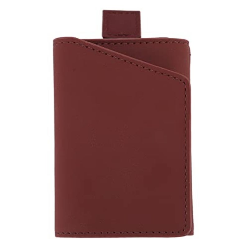 Minimalist Wallet Leather Credit Card Holder Purse Slim Portable Multi Function Card Holder Wallet for Men Women Daily Use Soft Leather Compact Design - Image 1